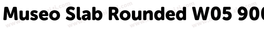 Museo Slab Rounded W05 900字体转换